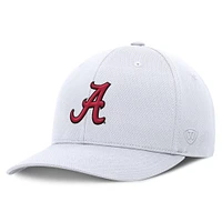 Men's Top of the World  White Alabama Crimson Tide Reflex Logo Flex Hat