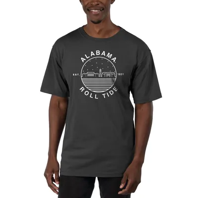 Alabama Crimson Tide Uscape Apparel Garment Dyed T-Shirt - Black