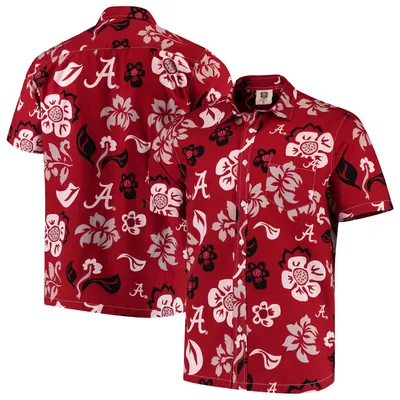 Alabama Crimson Tide Wes & Willy Floral Button-Up Shirt