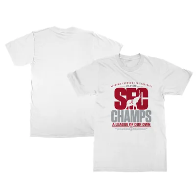 Alabama Crimson Tide 2021 SEC Football Conference Champions T-Shirt - White
