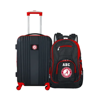 Alabama Crimson Tide MOJO Personalized Premium 2-Piece Backpack & Carry-On Set