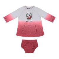 Newborn & Infant Colosseum Gray/Crimson Alabama Crimson Tide Hand Ombre Dress Bloomers Set