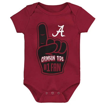 Newborn & Infant Crimson Alabama Tide #1 Fan Foam Finger Bodysuit