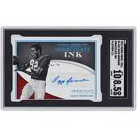 Ozzie Newsome Alabama Crimson Tide Autographed 2022 Panini Immaculate Collection Collegiate Platinum Immaculate Ink #IN-OZZ #1/1 SGC Authenticated 8.5/10 Card