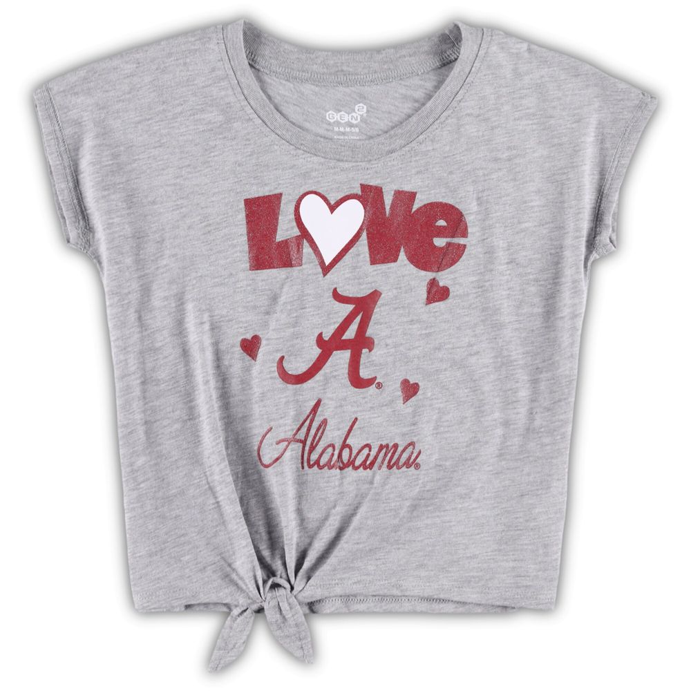 Preschool & Toddler Heathered Gray/Crimson Alabama Crimson Tide Forever Love T-Shirt Leggings Set