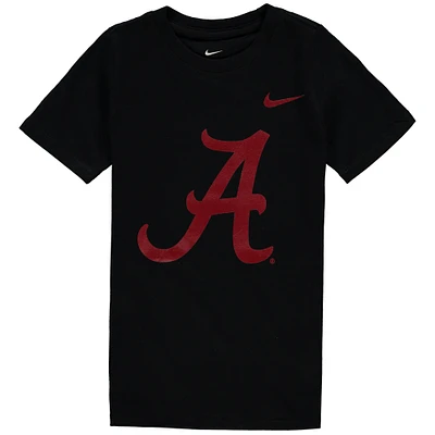 T-shirt préscolaire Nike Alabama Crimson Tide Logo noir