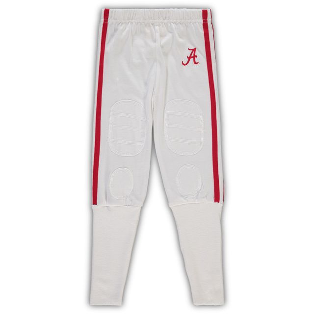 Ensemble de nuit avec t-shirt et pantalon à col en V pour enfants d'âge préscolaire Wes & Willy Crimson Alabama Tide Football