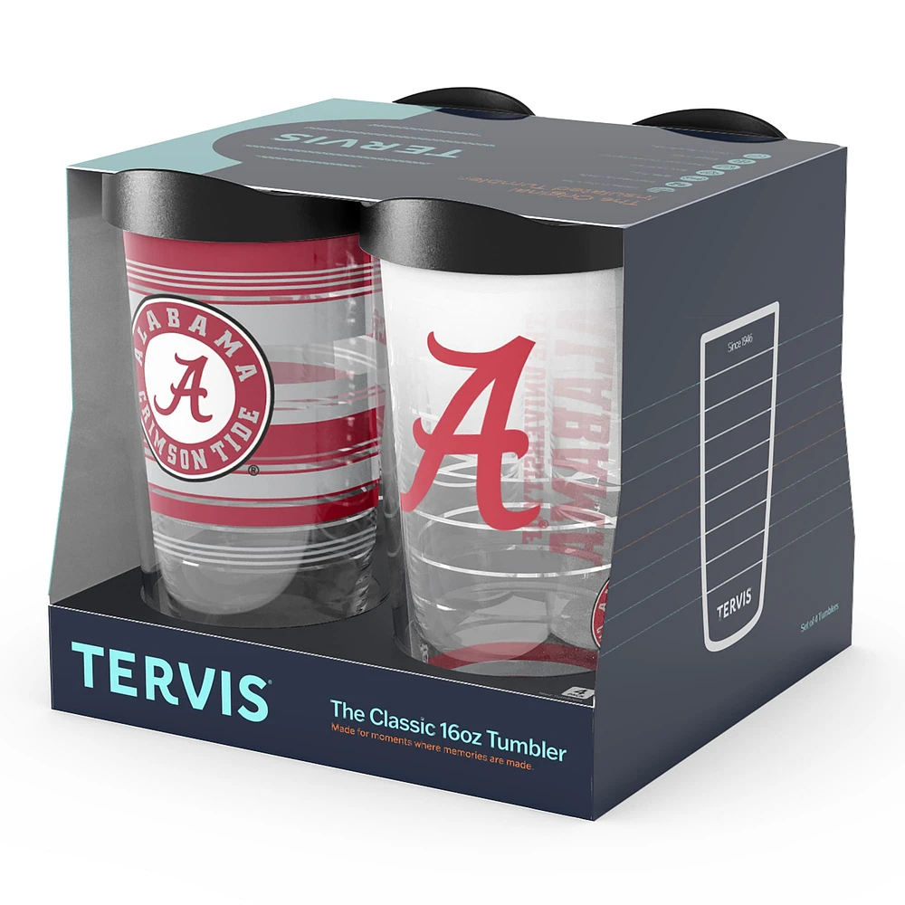 Tervis Alabama Crimson Tide Four-Pack 16oz. Classic Tumbler Set