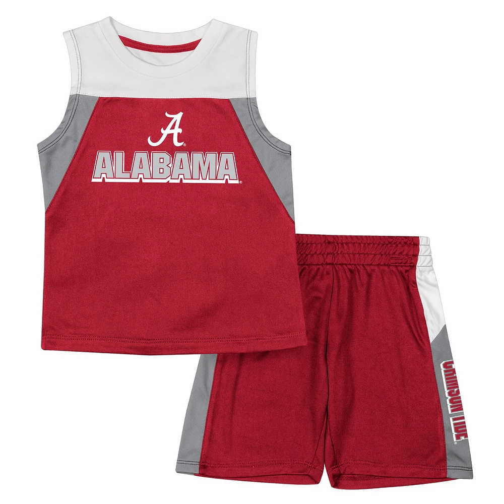 Ensemble débardeur et short Colosseum Crimson Alabama Tide Ozone pour tout-petit