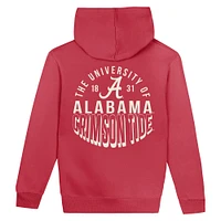 Toddler Crimson Alabama Tide Team Banner Fleece Pullover Hoodie