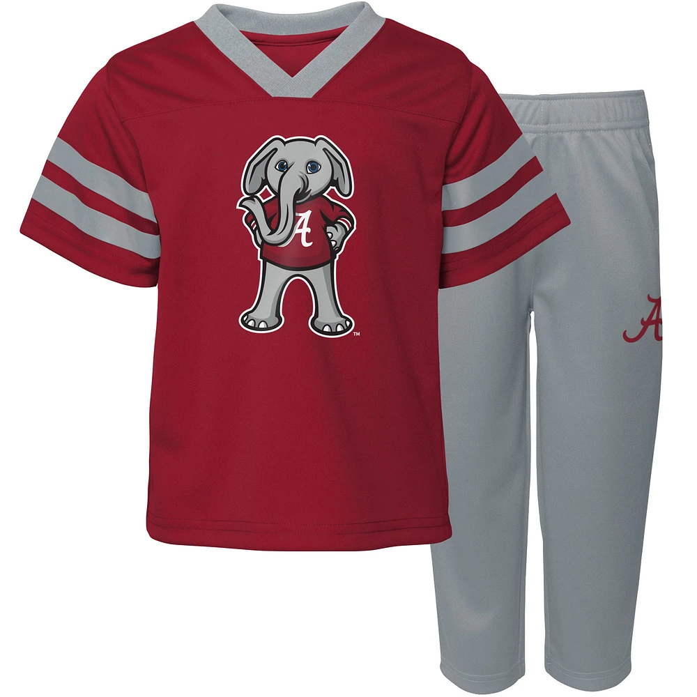 Toddler Crimson Alabama Tide Two-Piece Red Zone Jersey & Pants Set