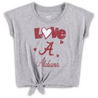 Toddler Heather Gray/Crimson Alabama Crimson Tide Forever Love Team T-Shirt & Leggings Set