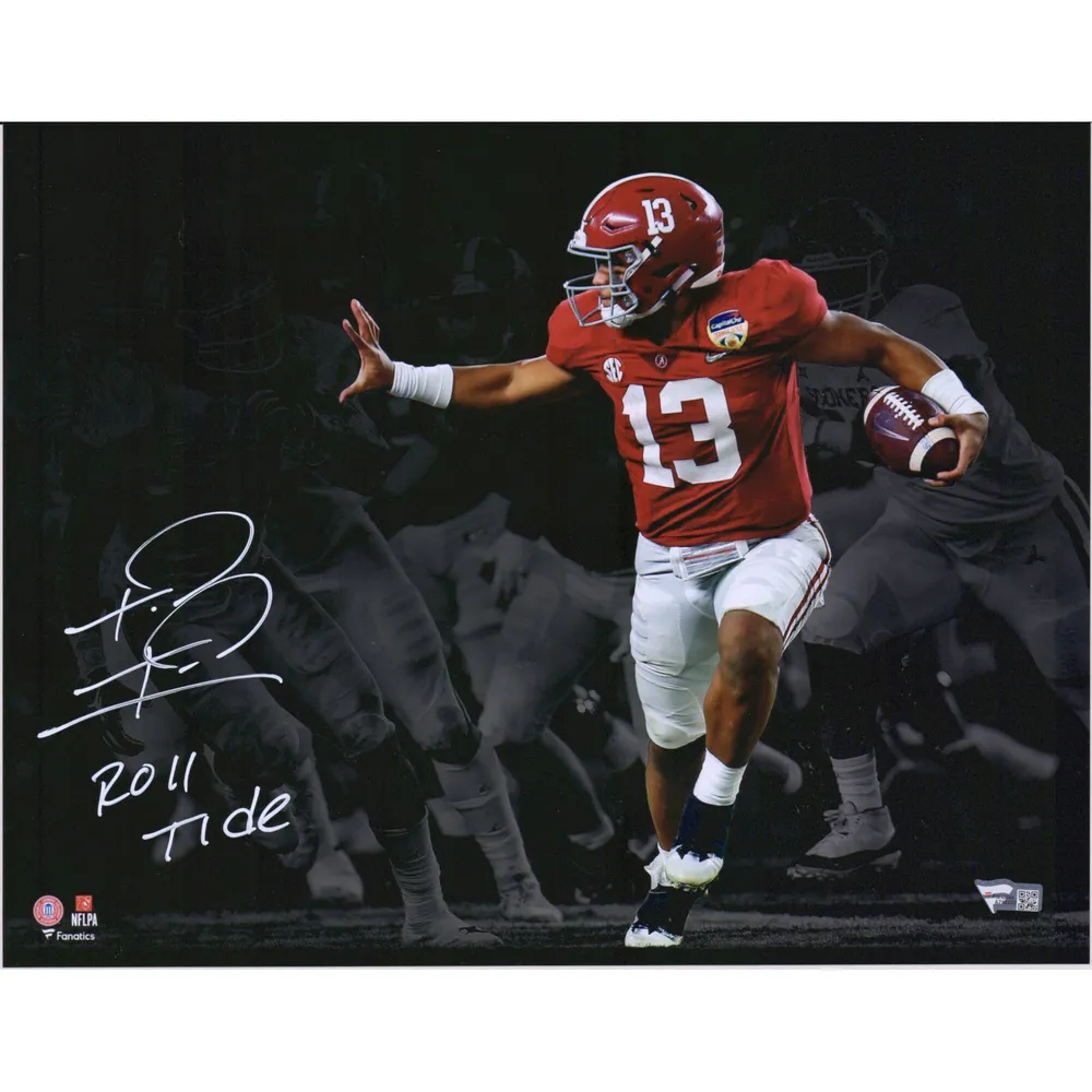 Tua Tagovailoa Alabama Crimson Tide Unsigned Red Jersey Throwing Photograph