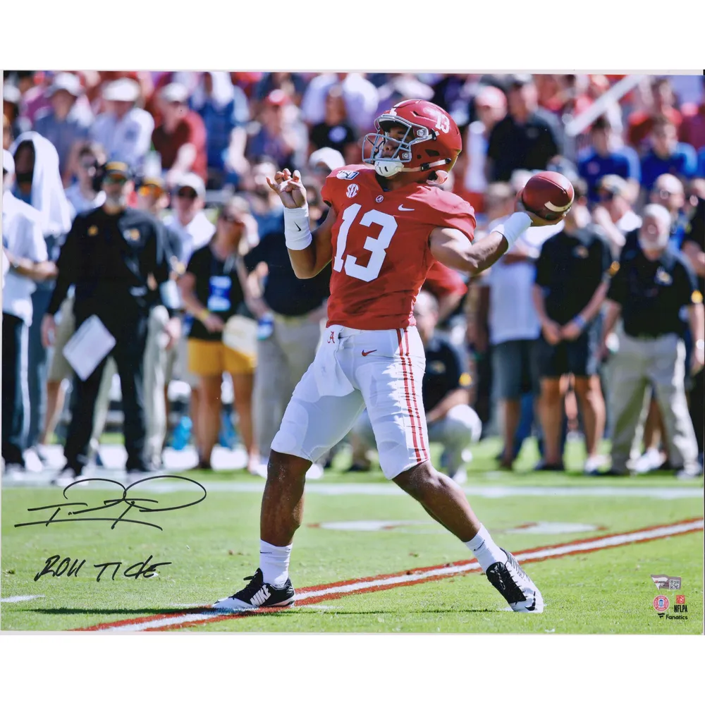 Tua Tagovailoa Alabama Crimson Tide Autographed Nike Red Game Crimson Jersey