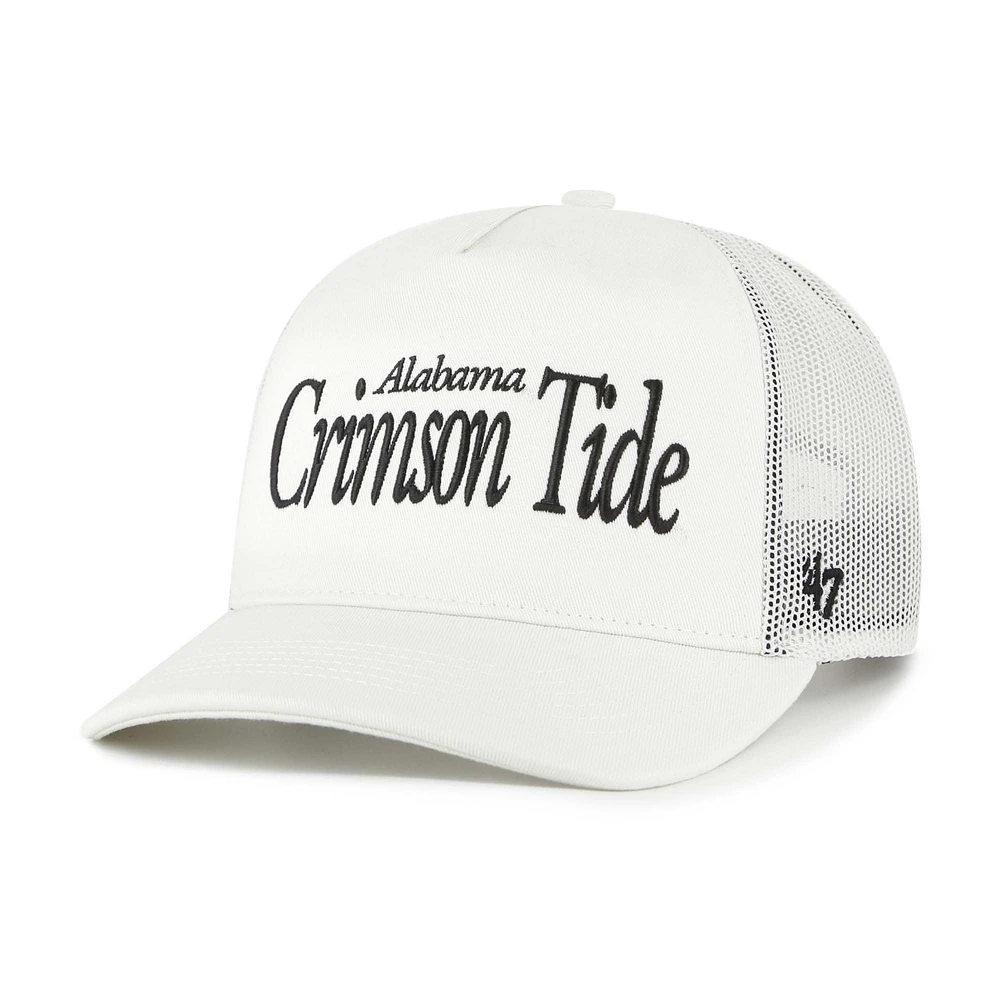 Unisex '47  Cream Alabama Crimson Tide Foundation Script Adjustable Trucker Hat
