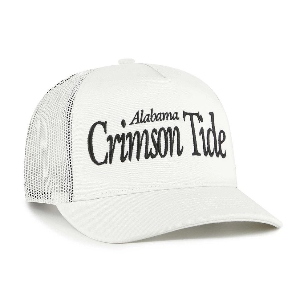 Unisex '47  Cream Alabama Crimson Tide Foundation Script Adjustable Trucker Hat