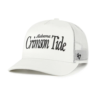 Unisex '47  Cream Alabama Crimson Tide Foundation Script Adjustable Trucker Hat