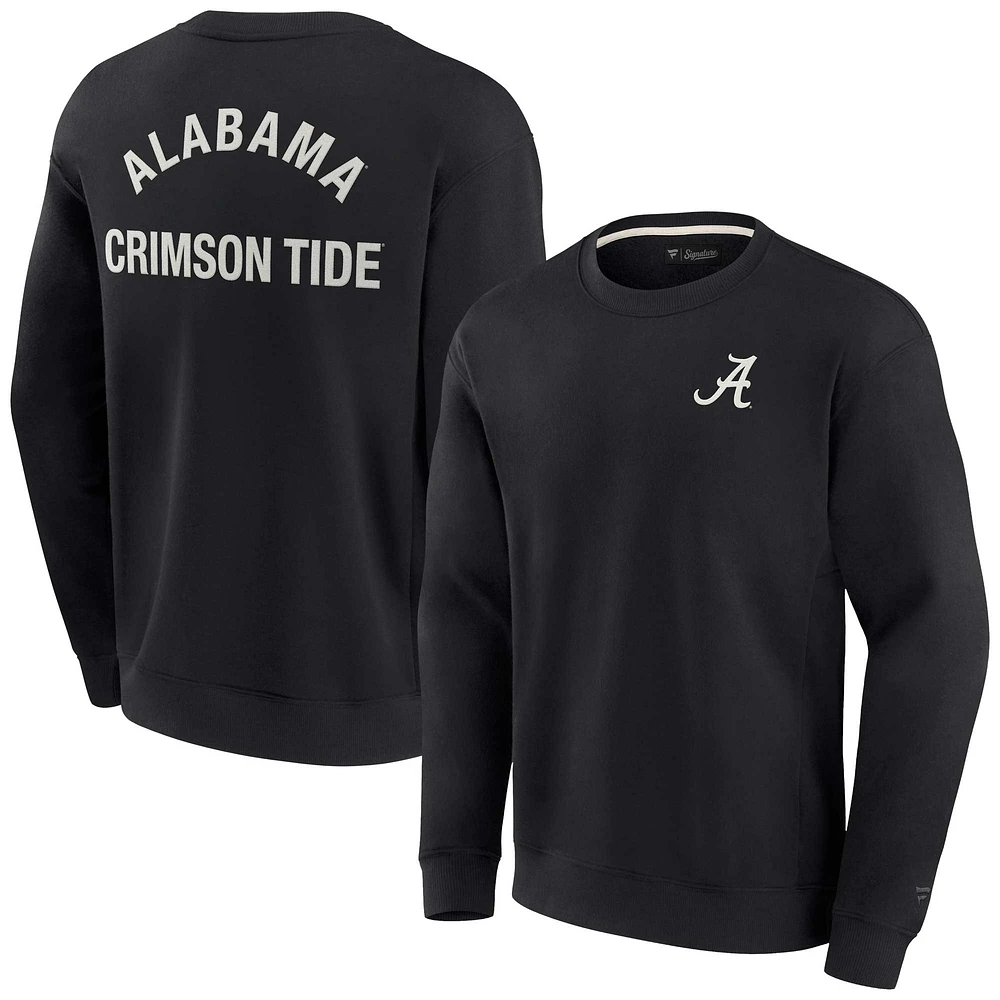 Sweat-shirt unisexe Fanatics noir Alabama Crimson Tide super doux