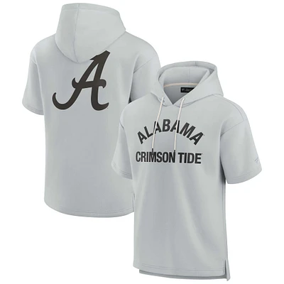 Unisex Fanatics Gray Alabama Crimson Tide Elements Super Soft Fleece Short Sleeve Pullover Hoodie