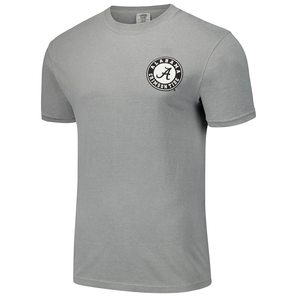 Unisex Gray Alabama Crimson Tide Hyper Local Elephant Flag T-Shirt
