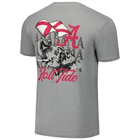Unisex Gray Alabama Crimson Tide Hyper Local Elephant Flag T-Shirt