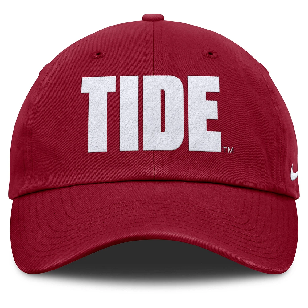 Casquette ajustable unisexe Nike Crimson Alabama Crimson Tide Local Club
