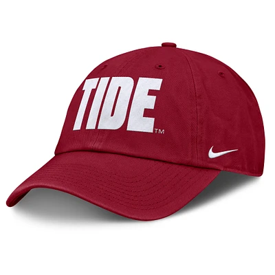 Casquette ajustable unisexe Nike Crimson Alabama Crimson Tide Local Club
