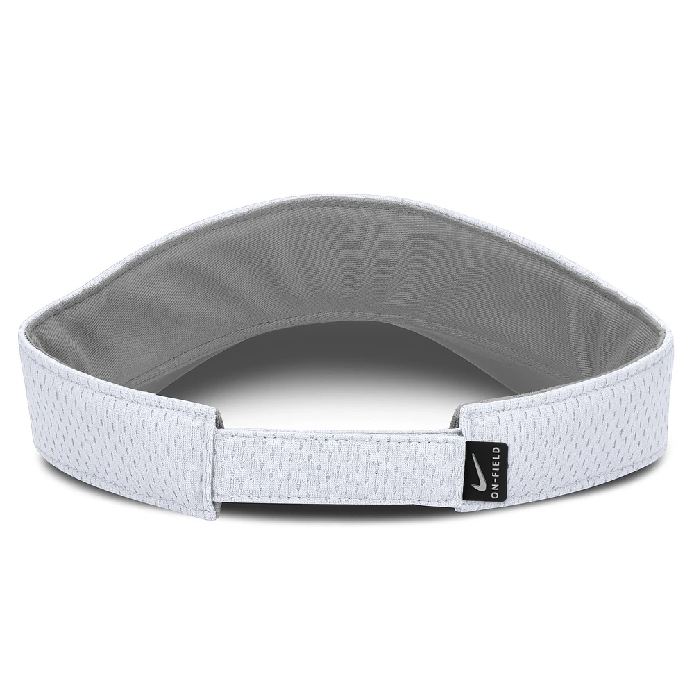 Unisex Nike White Alabama Crimson Tide 2025 Dugout Softball Ace Performance Adjustable Visor
