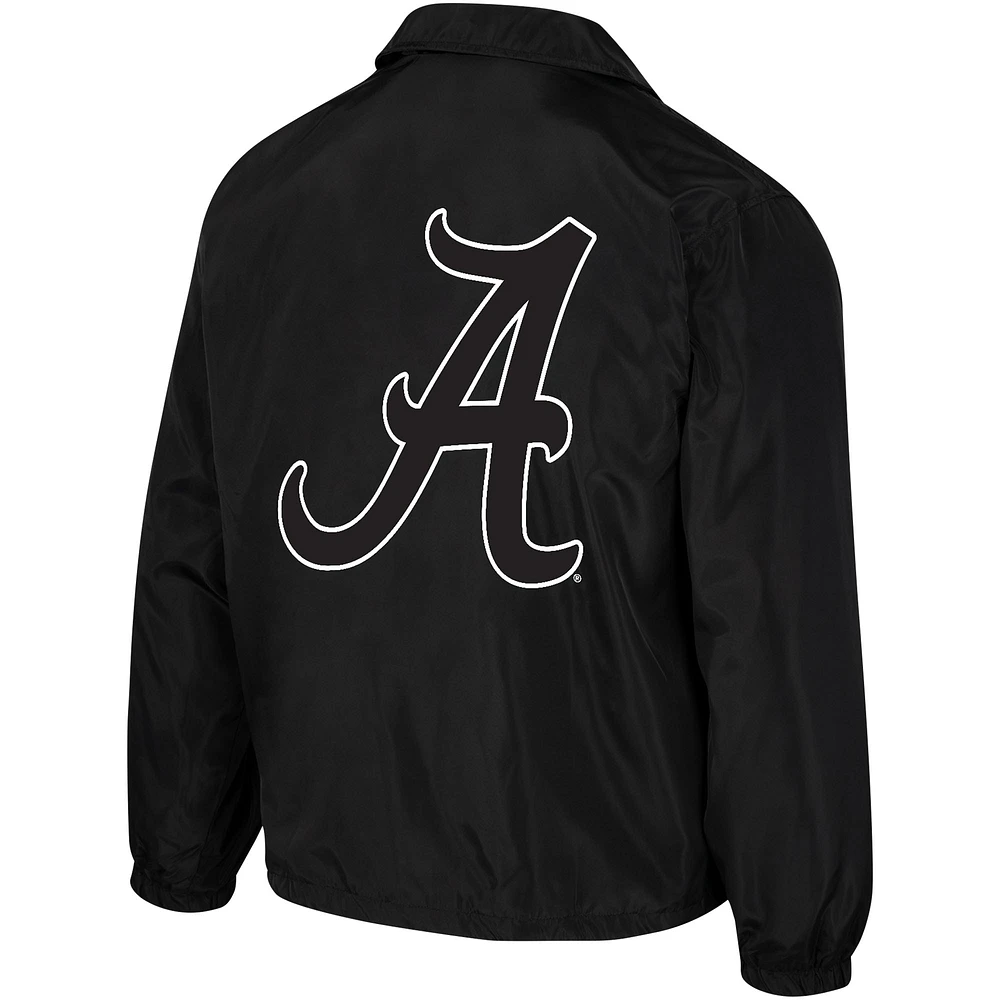 Veste à bouton-pression unisexe The Wild Collective Alabama Crimson Tide Coaches noire