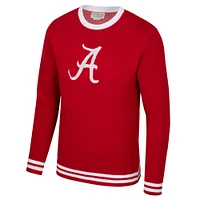 Unisex Uscape Apparel Crimson Alabama Tide Renew Knit Vintage Pullover Sweater