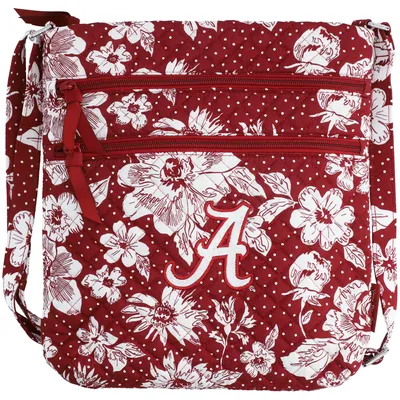 Alabama Crimson Tide Vera Bradley Rain Garden Triple-Zip Hipster Crossbody Bag