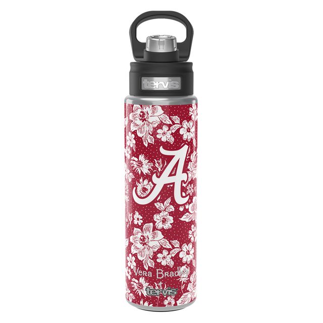 Vera Bradley x Tervis Alabama Crimson Tide 24 oz. Bouteille à large ouverture avec couvercle de luxe