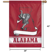 WinCraft Alabama Crimson Tide Bannière verticale simple face College Vault 71 x 101,6 cm