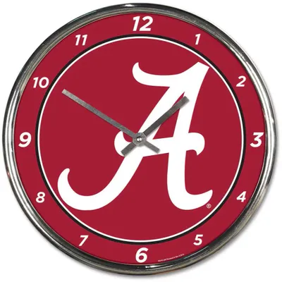 Alabama Crimson Tide WinCraft Chrome Wall Clock