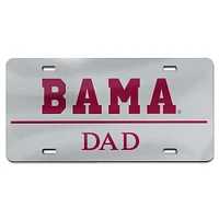 WinCraft Alabama Crimson Tide Dad Laser Cut Acrylic License Plate