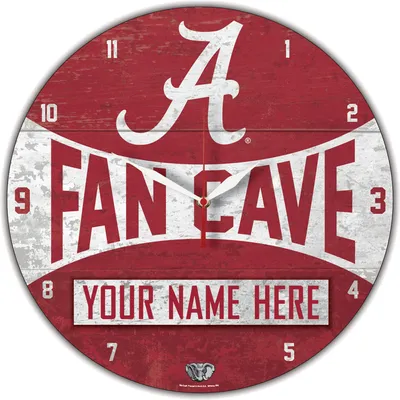 Alabama Crimson Tide WinCraft Personalized 14'' Round Wall Clock