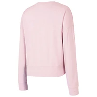 Women's Concepts Sport  Pink Alabama Crimson Tide Elevation Tri-Blend Long Sleeve Top & Short Set