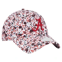 Women's New Era  White Alabama Crimson Tide Blooming 9TWENTY Adjustable Hat