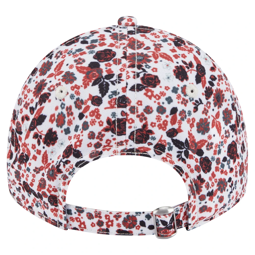 Women's New Era  White Alabama Crimson Tide Blooming 9TWENTY Adjustable Hat