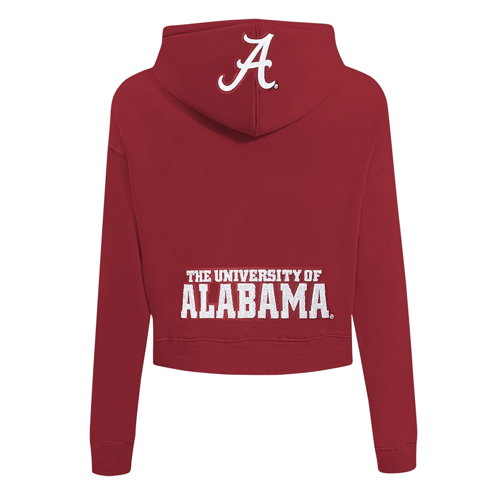 Women's Pro Standard Crimson Alabama Tide Game Day Sequin Full-Zip Hooded Jacket