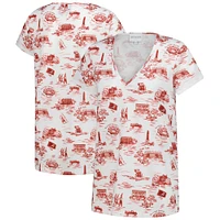 T-shirt à col en V Blake Alabama Crimson Tide pour femme de Smith & Quinn
