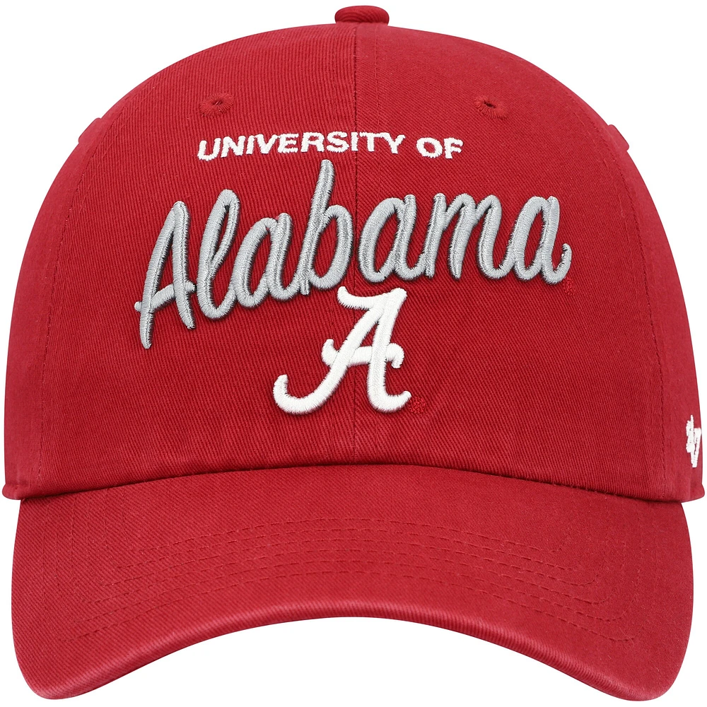 Casquette ajustable '47 Crimson Alabama Crimson Tide Phoebe Clean Up pour femmes