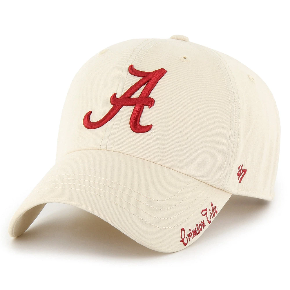 Women's '47 Natural Alabama Crimson Tide Miata Clean Up Adjustable Hat