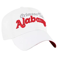 Women's '47 White Alabama Crimson Tide Pensacola Clean Up Adjustable Hat