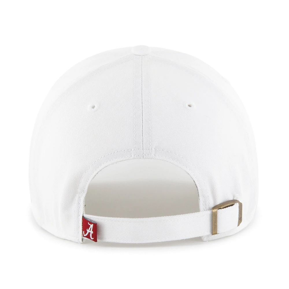 Chapeau réglable '47 blanc Alabama Crimson Tide Sidney Clean Up pour femmes