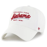 Chapeau réglable '47 blanc Alabama Crimson Tide Sidney Clean Up pour femmes