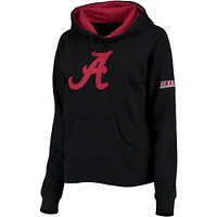 Sweat à capuche noir Alabama Crimson Tide Big Logo pour femme