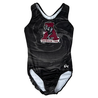 Justaucorps de gymnastique dos nageur réplique Alabama Crimson Tide noir pour femme