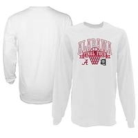 T-shirt surdimensionné à manches longues pour femmes, bleu 84 blanc, Alabama Crimson Tide 2024, tournoi de basket-ball masculin la NCAA, March Madness Final Four