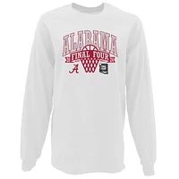 Women's Blue 84 White Alabama Crimson Tide 2024 NCAA Men's Basketball Tournament March Madness Final Four Oversized Long Sleeve T-Shirt